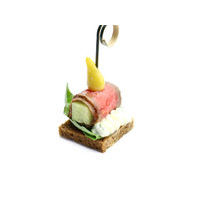 4601. Roast beef with cucumber and cheese cream on a rye bread