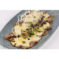 Thinly sliced boiled veal Vitello Tonnato