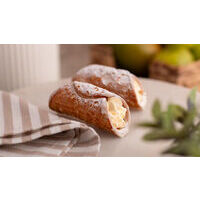 Cannoli with passion fruit cream
